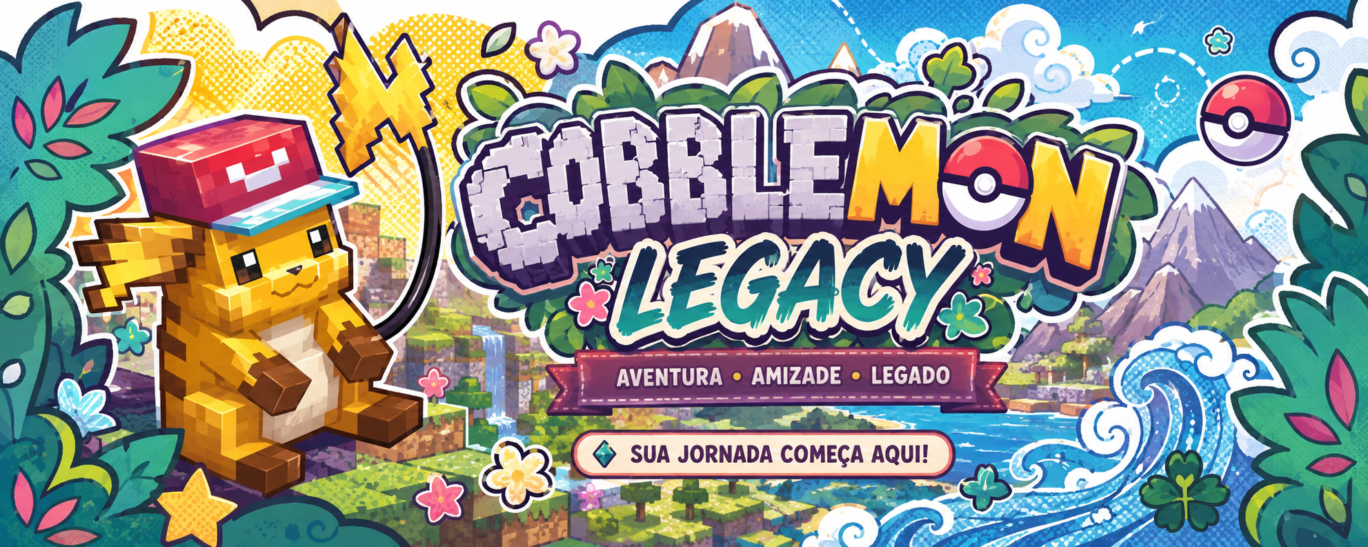 Cobblemon Legacy — Aventura, Amizade, Legado
